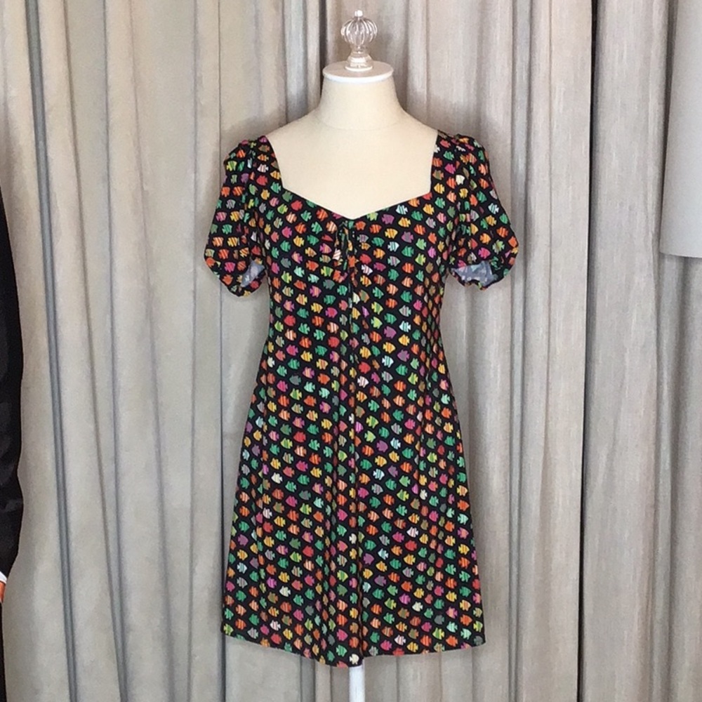 HVN Printed Mini Dress